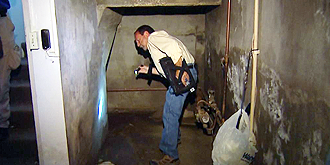 ASAP Home Inspections - Inspecting the basement.